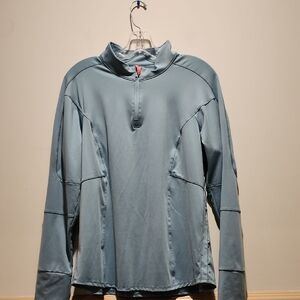 Lucky in Love Blue and Pink Pullover